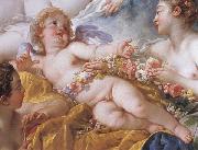 Francois Boucher Details of Cupid a Captive oil